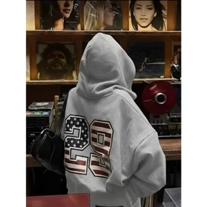 Áo khoác Hoodie 29 ,khoác Lá cờ M..ĩ hottrend Phong cách trẻ trung Unisex nam nữ From rộng mặc mùa đông cực ấm áp