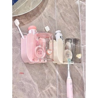 🌸FREESHIP🌸Kệ Để Cốc Và Bàn Chải Gắn Tường Đa Năng