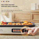 Bếp Nướng Điện Không Khói BEAR, Bếp Nướng Điện Bếp Nướng Chảo Nướng Điện Nướng Thịt 1500W Lòng Rời Dễ Vệ Sinh GR-4H15C — ảnh 7
