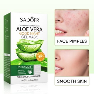 Mặt Nạ Ngủ Trắng Da, Dưỡng Ẩm, Giảm Nếp Nhăn, Giảm Mụn Thâm Mask Đắp Mặt Bổ Sung Collagen Vitamin Cho Da Khoẻ Hộp 20 Gói