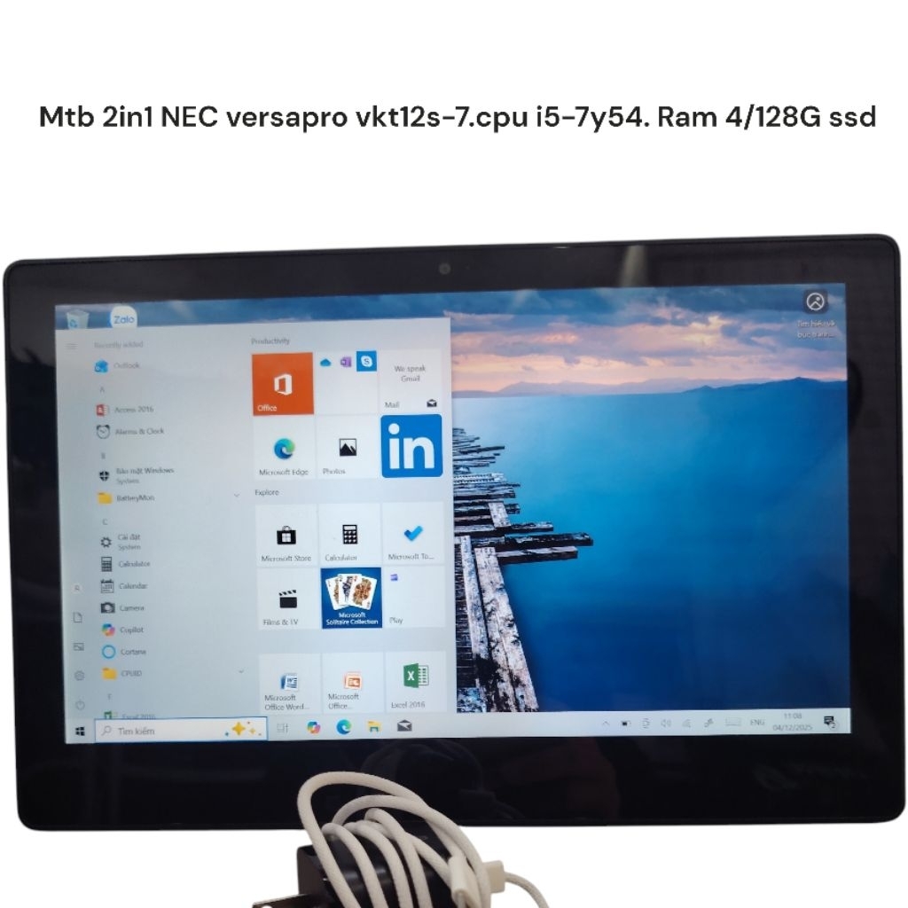 Máy tinh bảng 2 in1 NEC versapro vkt12s-7.cpu i5-7y54. R4/8G-128/256G ssd. Máy kèm bút hàng cũ hinh thức 90% | BigBuy360 - bigbuy360.vn