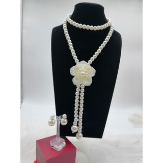 Dây Ngọc Trai San Hô Nhân Tạo Dáng Dài 8ly cao cấp  – Sang Trọng, Quý Phái, Mua Vòng Cổ Tặng Hoa Tai