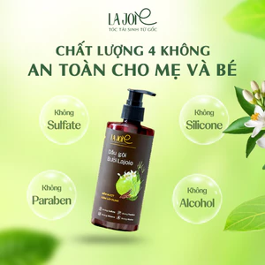 Combo Dầu Gội Xả Bưởi La Joie Phục Hồi Hư Tổn Giảm Gãy Rụng Dưỡng Tóc Mềm Mượt Chắc Khỏe 300ml