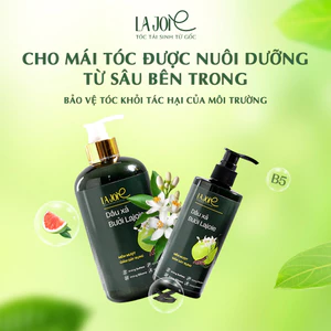 Dầu Xả Bưởi La Joie Phục Hồi Hư Tổn Giảm Gãy Rụng Xơ Rối Dưỡng Tóc Mềm Mượt Chắc Khoẻ 300-500ml