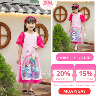 Set bộ áo dài ( Áo + quần dài ,ko kèm cài tóc) Áo Dài Yếm Pony Bé Gái J7421 – Cổ Yếm Thanh Lịch, Chân Váy Lụa Mềm Mát