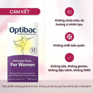 [CHÍNH HÃNG] Viên uống bổ sung lợi khuẩn Optibac Probiotics men vi sinh cho phụ nữ hộp 14/30/90 viên
