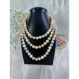 Dây Ngọc Trai San Hô Nhân Tạo Dáng Dài, Hạt Cách Điệu, Kèm Mặt Mở Đeo Dài Ngắn Tuỳ Ý