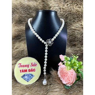 Dây Ngọc Trai San Hô Nhân Tạo Dáng Dài, Hạt Cách Điệu, Kèm Mặt Mở Đeo Dài Ngắn Tuỳ Ý