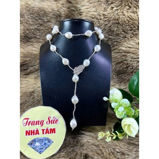 Dây Ngọc Trai San Hô Nhân Tạo Dáng Dài, Hạt Cách Điệu, Kèm Mặt Mở Đeo Dài Ngắn Tuỳ Ý