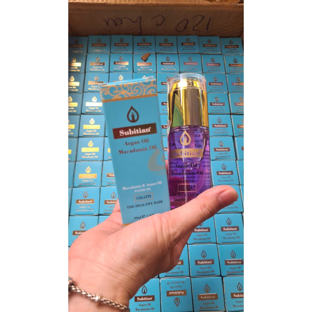 [Chính hãng]Tinh dầu dưỡng bóng tóc Subitian Argan Oil Macadamia 50ml