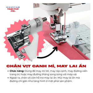 Chân Vịt Canh Mí, Diễu Mí dành cho Máy May Đa Năng
