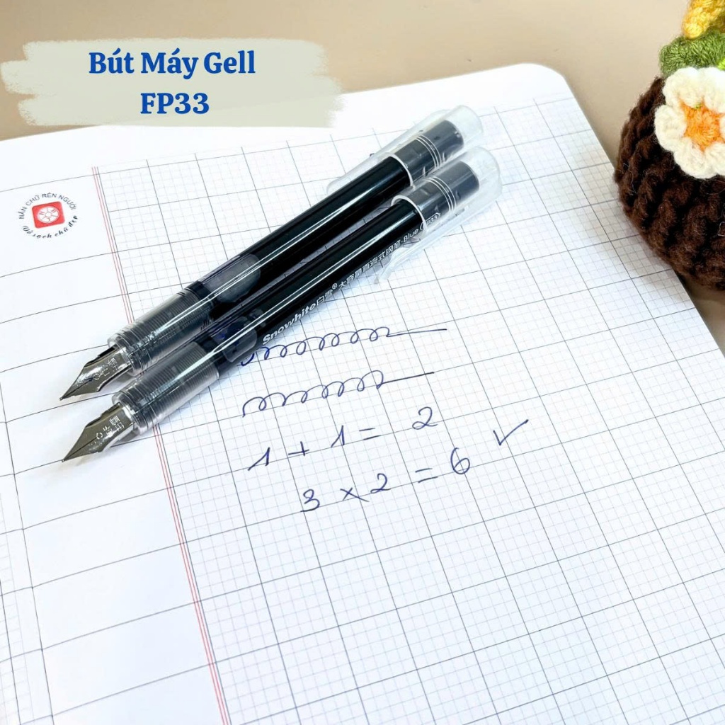 HOT Bút Máy Gell - F33 dành cho tiểu học,dùng mực trực tiếp,không cần bơm mực,ngòi êm trơn,