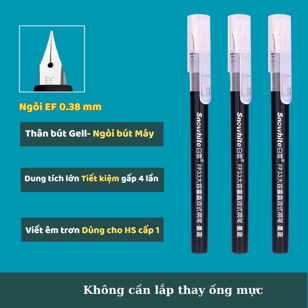 HOT Bút Máy Gell - F33 dành cho tiểu học,dùng mực trực tiếp,không cần bơm mực,ngòi êm trơn,