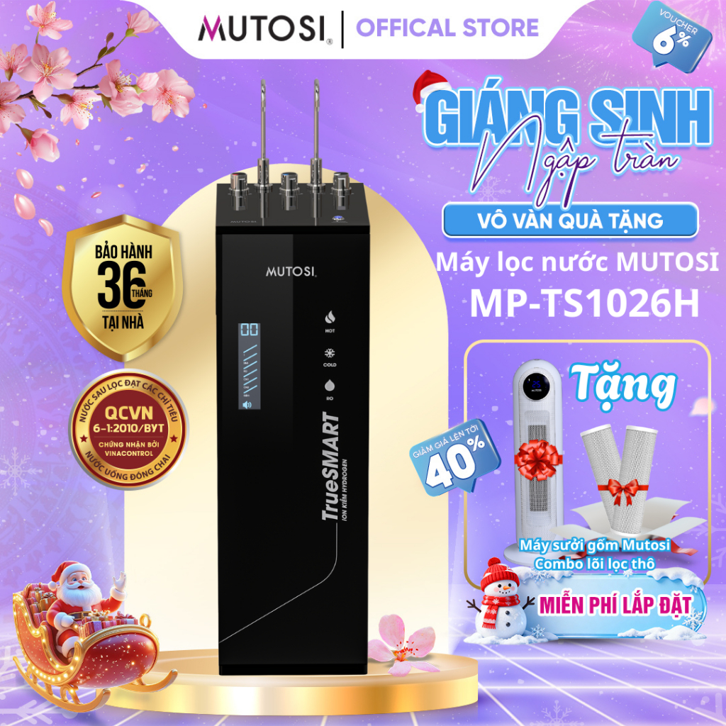 Máy Lọc Nước 4 Chế Độ TruesMART Ion Kiềm Hydrogen Mutosi MP-TS1026H ...