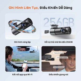 Camera hành trình 70mai M310 Plus [TẶNG VIETMAP] - Phiên bản quốc tế, hỗ trợ tiếng Việt, Bảo hành 12T