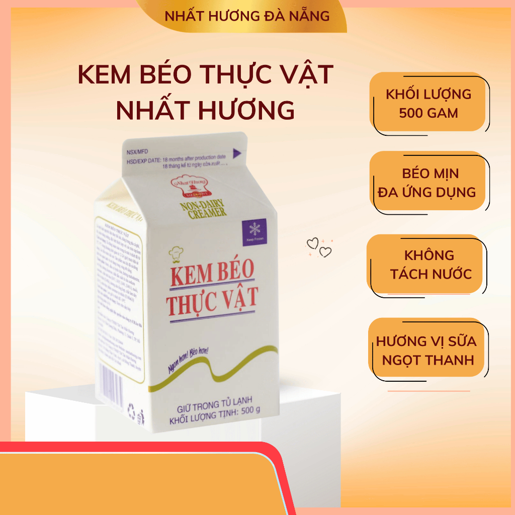 Kem Béo Thực Vật Nhất Hương Nặng 500 Gram