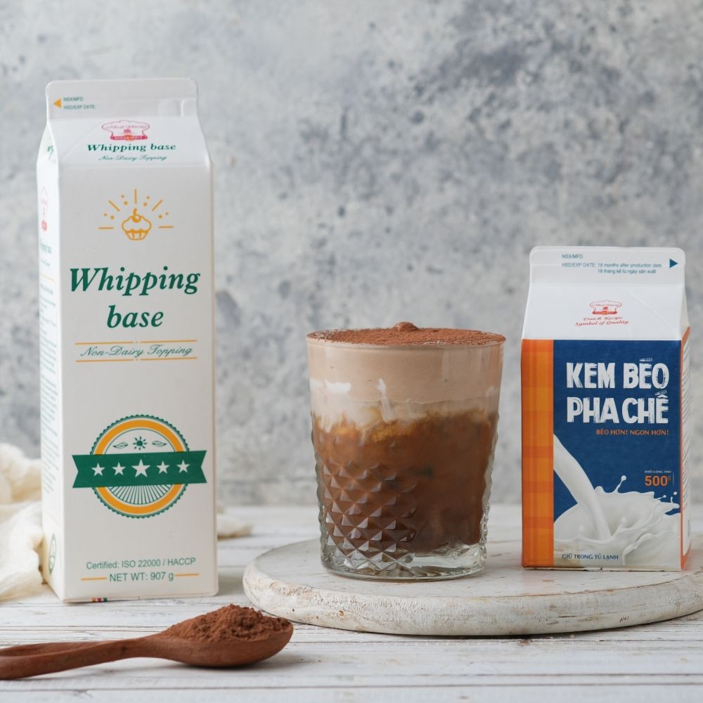 Kem Whipping Base Nhất Hương Khối Lượng 907 Gram
