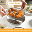 Set Khay Kèm Vỉ Lưới Lọc Dầu Chất Liệu Inox 304 Cao Cấp Size 20-22, Đựng Thực Phẩm, Đồ Ăn