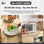 Set Khay Kèm Vỉ Lưới Lọc Dầu Chất Liệu Inox 304 Cao Cấp Size 20-22, Đựng Thực Phẩm, Đồ Ăn