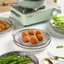Set Khay Kèm Vỉ Lưới Lọc Dầu Chất Liệu Inox 304 Cao Cấp Size 20-22, Đựng Thực Phẩm, Đồ Ăn