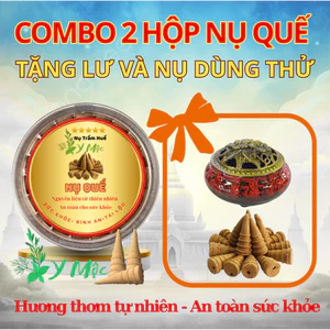 Combo 2 Hộp Nụ Quế Tặng 1 Lư xông và 5 nụ dùng thử. Nụ quế xông nhà thờ cúng tẩy uế thư giãn yoga