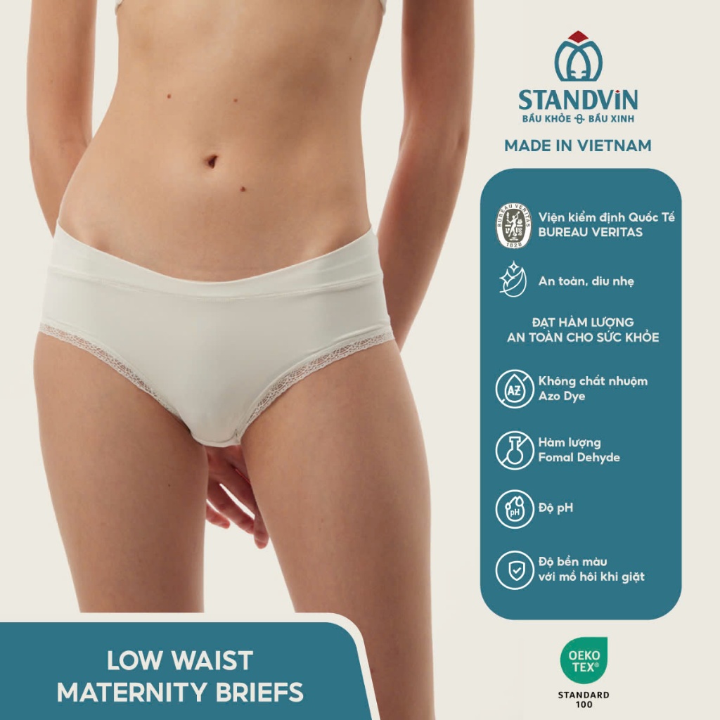 STANDVIN Quần Lót Bầu Cạp Thấp Low Waist ,mềm mại,thoáng mát