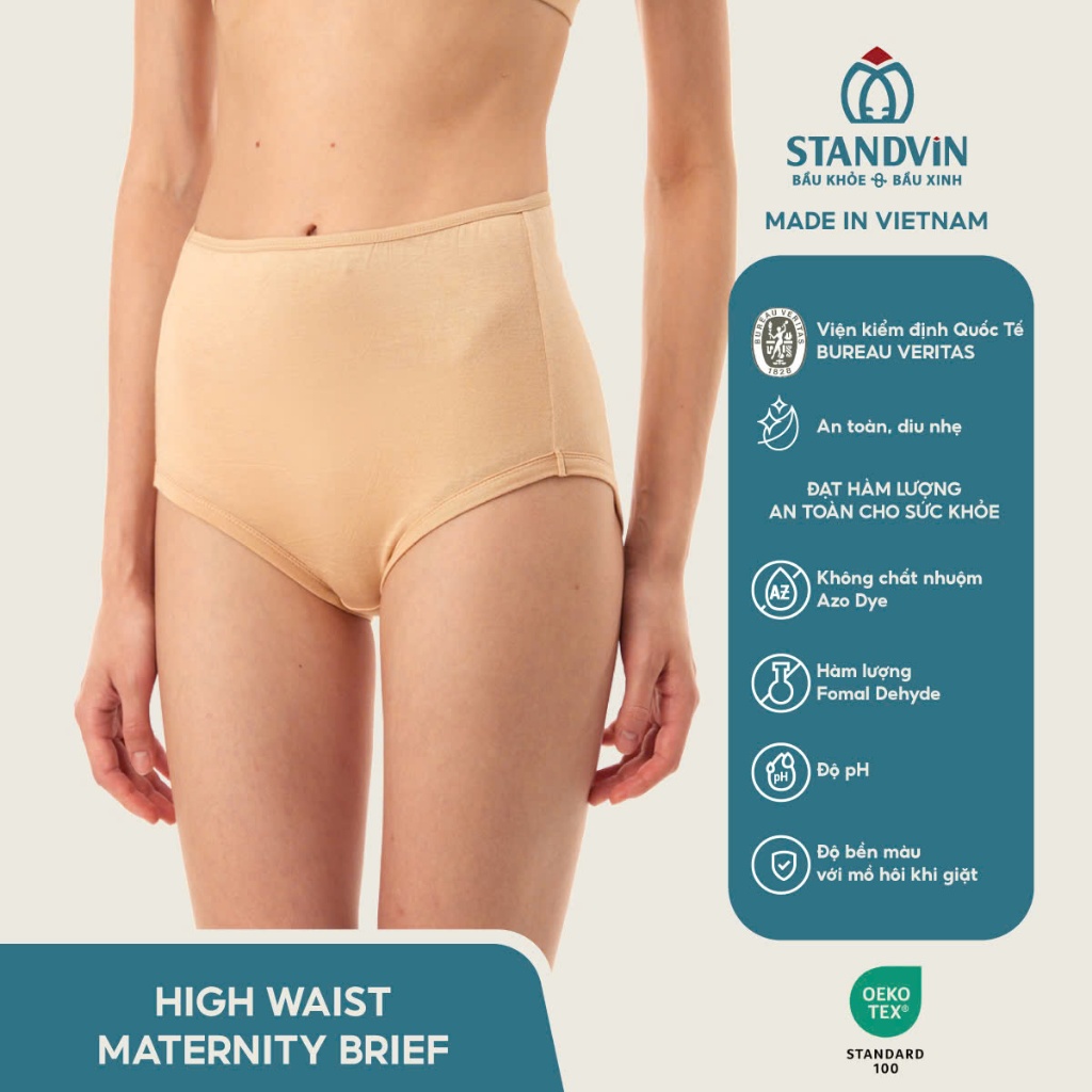 Quần Lót Bầu - High Waist Maternity Briefs (Hộp 3 cái) (Có thể tùy chọn màu, vui lòng ghi chú khi chọn opt tùy chọn)