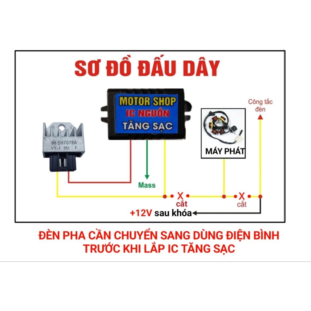 TĂNG SẠC XE MÁY ( MUA 5 TẶNG 1 )