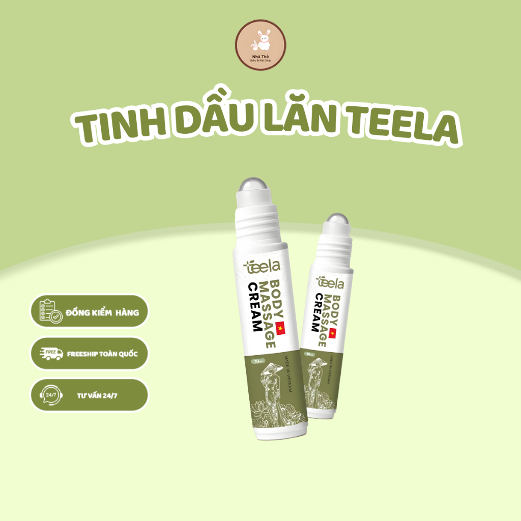 Tinh Dầu Lăn Teela 10Ml Chăm Sóc Vùng Mặt Cổ - Hình Ảnh Thực Tế