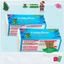 THÙNG 20 GÓI TẶNG 4 Giấy ăn rút lụa trắng GÓI TO TEDDY BEAR MOLLIS XANH 3 LỚP MỀM MỊN TIẾT KIỆM