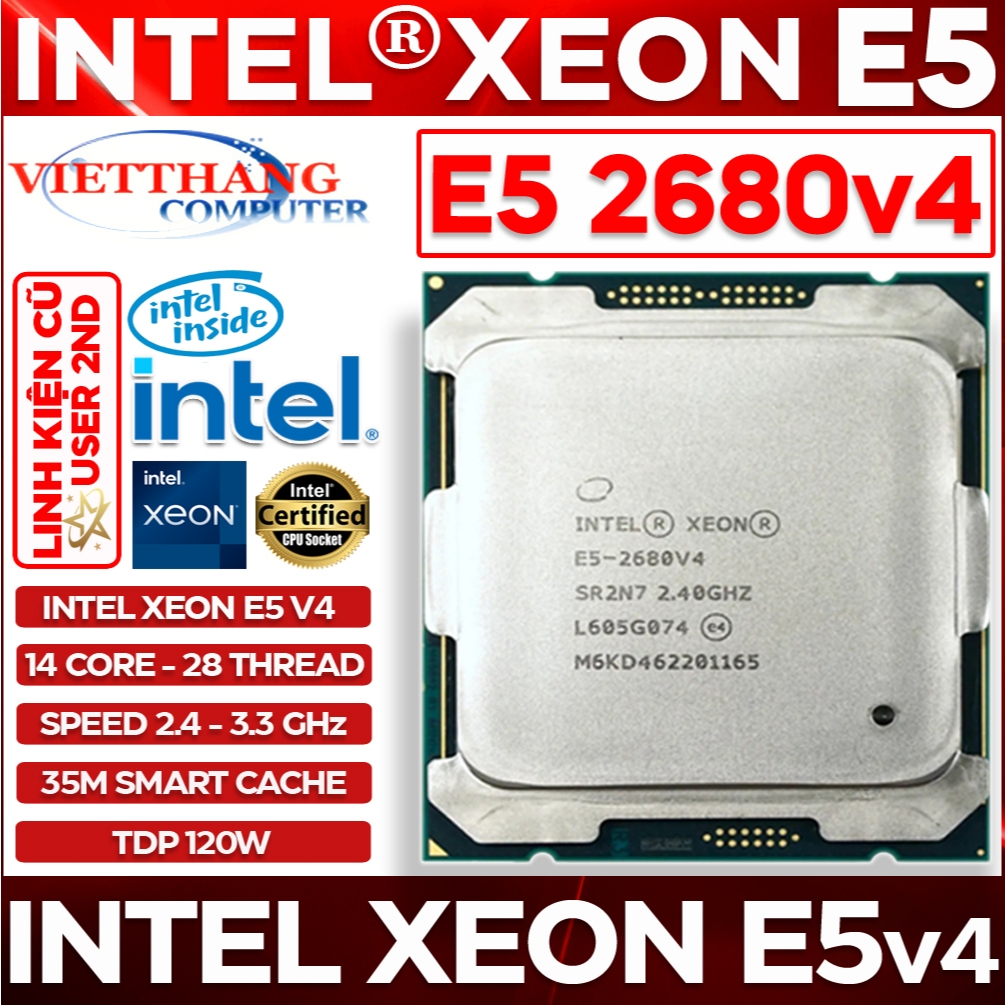 Combo X99 OEM Chạy giả lập - Main X99 DDR4 OEM + CPU Xeon E5