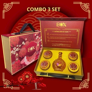 Combo 3 Set Quà Tặng Tết Thảo Mộc BOX KINGDOM Sang Trọng Ngũ Vị Cao Cấp