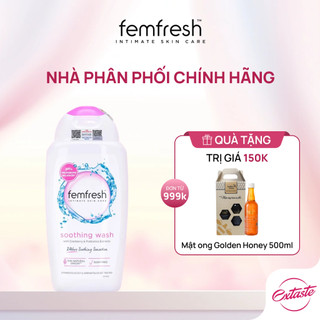 Dung dịch vệ sinh phụ nữ dịu nhẹ Femfresh Soothing Wash dưỡng ẩm, bổ sung lợi khuẩn 250ml