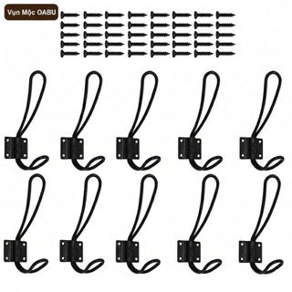 Combo 5-10 móc treo kim loại gắn tường Oabu phong cách cổ điển decor vintage 22a