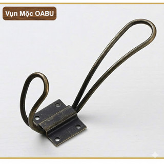 Combo 5-10 móc treo kim loại gắn tường Oabu phong cách cổ điển decor vintage 22a