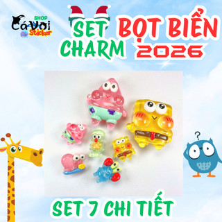 Charm gắn dép:- Set charm bọt biển Bộ 7 chi tiết 2026 đang hot hit