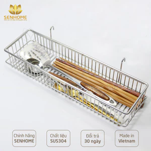 Rổ đựng đũa muỗng thìa inox 304 Senhome SH-OD33