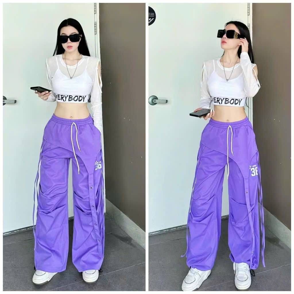 Áo dài tay lưới khoét croptop vai EVERY có lớp bra trong kèm mút tập zumba, gym, yoga, aerobic ,shuffle dance, dân vũ