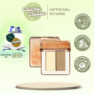 [JUDYDOLL] (Minisize) Bảng Phấn Tạo Khối JUDYDOLL Kèm Bắt Sáng 2 Ô Phiên Bản Mini, 2g