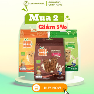 Snack Bánh gạo hữu cơ dinh dưỡng Nobi Nobi 80g (Từ 18 tháng tuổi)