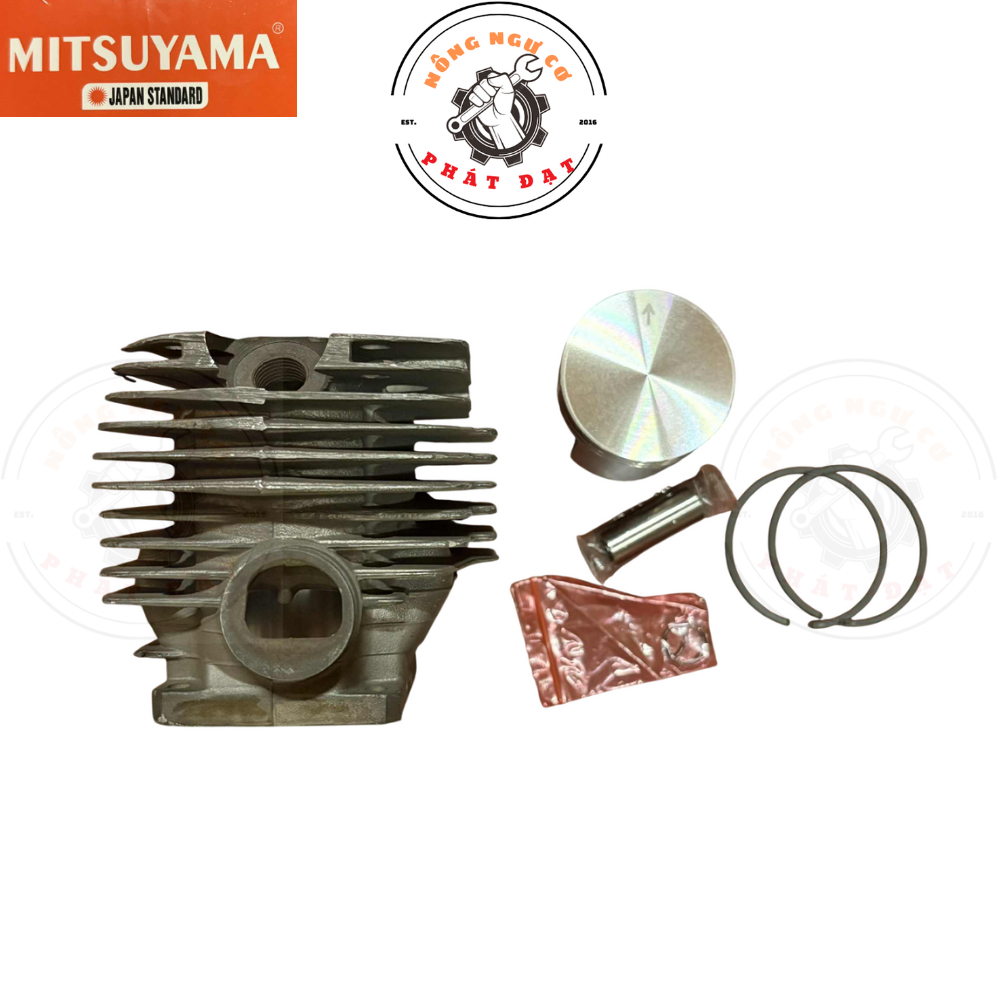 Bộ hơi máy cưa STIHL 381 của hãng MITSUYAMA gồm lòng, bạc, pitong, phe, ắc, mạ kính, hàng chất lượng