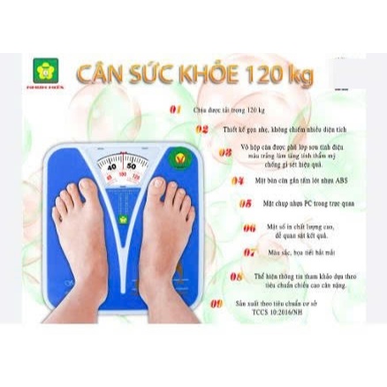Cân cơ, cân sức khoẻ Nhơn Hoà 120kg dễ dàng sử dụng và bền bỉ