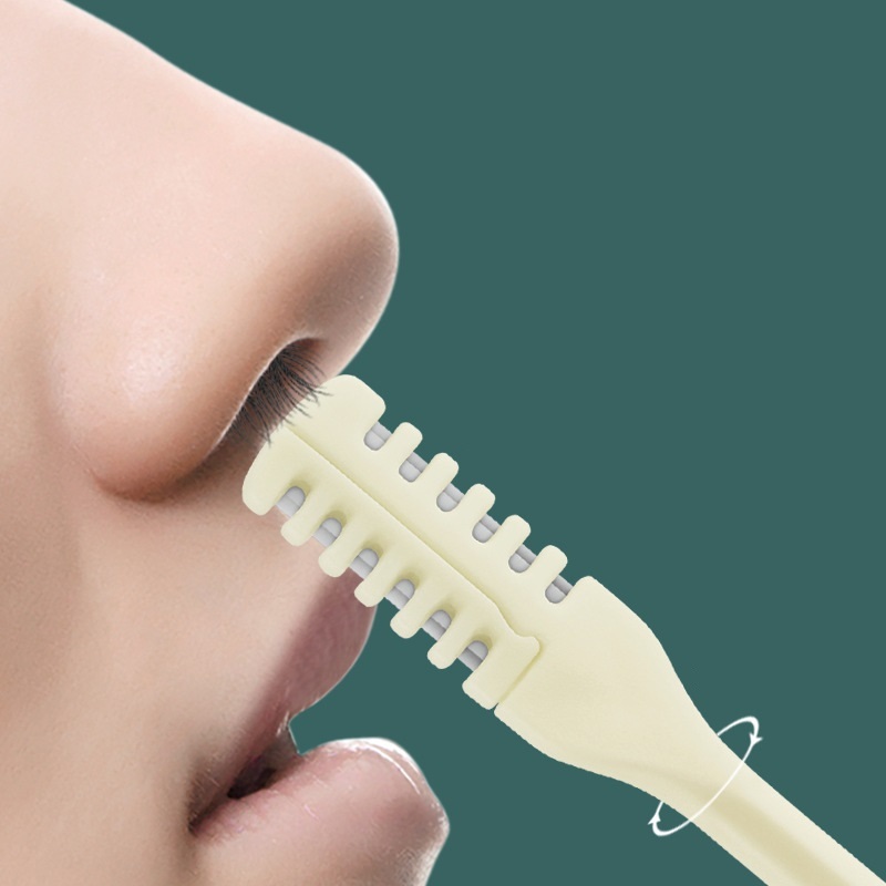 [Mua 10 tặng 1] Dụng Cụ Cắt Tỉa Lông Mũi Mini 2 Mặt 2 Lưỡi Dao Cạo Lông Mũi Thông Minh