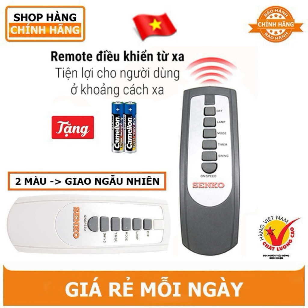 Remote điều khiển Quạt Senko hàng Công ty] TR1683.TR1628.TR1428.TR828.DR1608[bh6tháng]