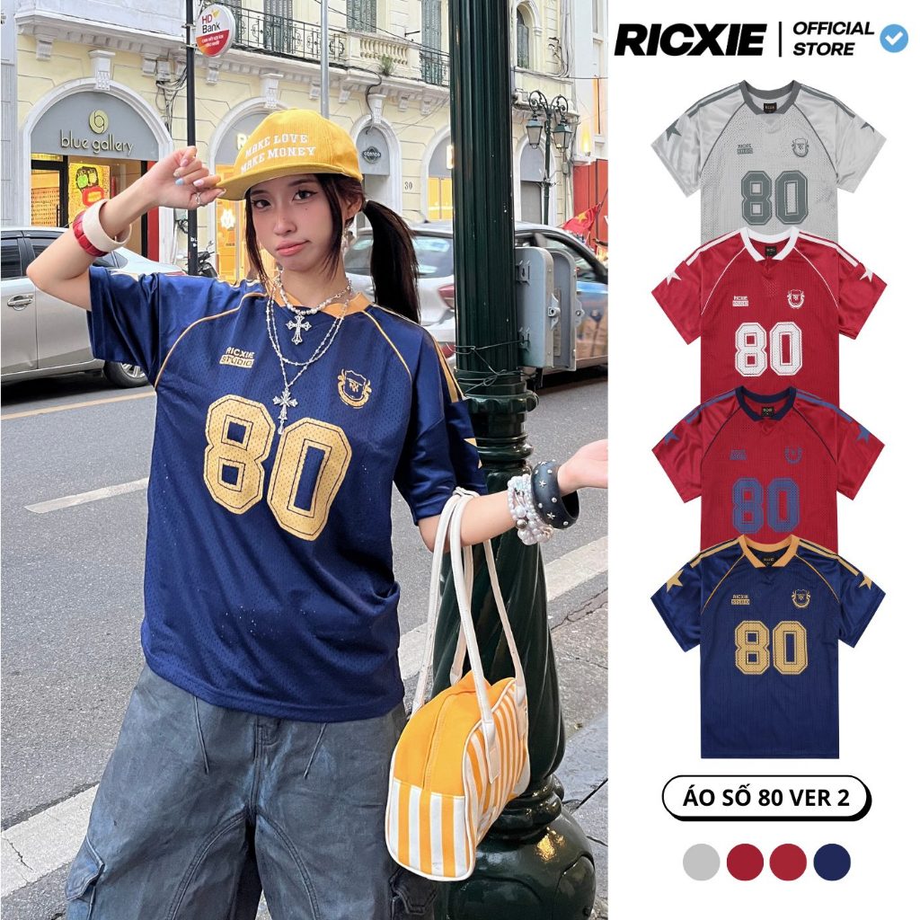 [VER 2] Áo Thun Ricxie Lưới Nam Nữ Số 80 Phiên Bản Mới - Top Áo Thể ...