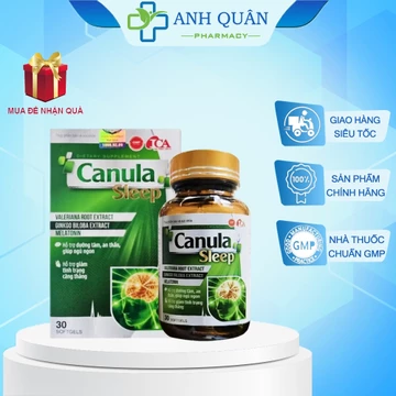 [CHÍNH HÃNG] Viên uống ngủ ngon, CANULA SLEEP, hỗ trợ sức khỏe, dưỡng tâm an thần, giảm căng thẳng, stress (hàng chuẩn)
