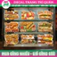 Decal BÁNH MÌ TỔNG HỢP Trang Trí Quán Bánh Mì – | QCA0008