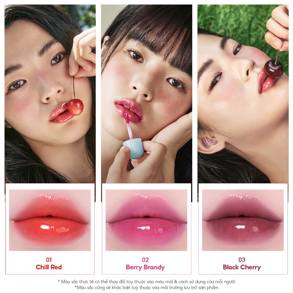 Son dưỡng môi có màu thuần chay Tocobo Juicy Berry Plumping Lip Oil 4g (14 màu)
