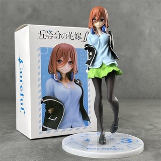 Figure Nakano Miku - Go-Tōbun no Hanayome Tư Thế Đứng Đồng Phục Mô Hình Anime Hàng Có Sẵn Tại Hà Nội