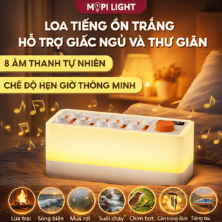 Loa tiếng ồn trắng Bluetooth S660Pro Mopi, tích hợp đèn ngủ, âm thanh sống động, hỗ trợ giấc ngủ, tăng cường tập trung
